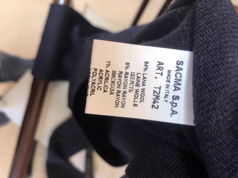 Maison Margiela BILANCIONI Black Wool Zip-Up Sweater Size US L / EU 52-54 / 3 - 3 Thumbnail