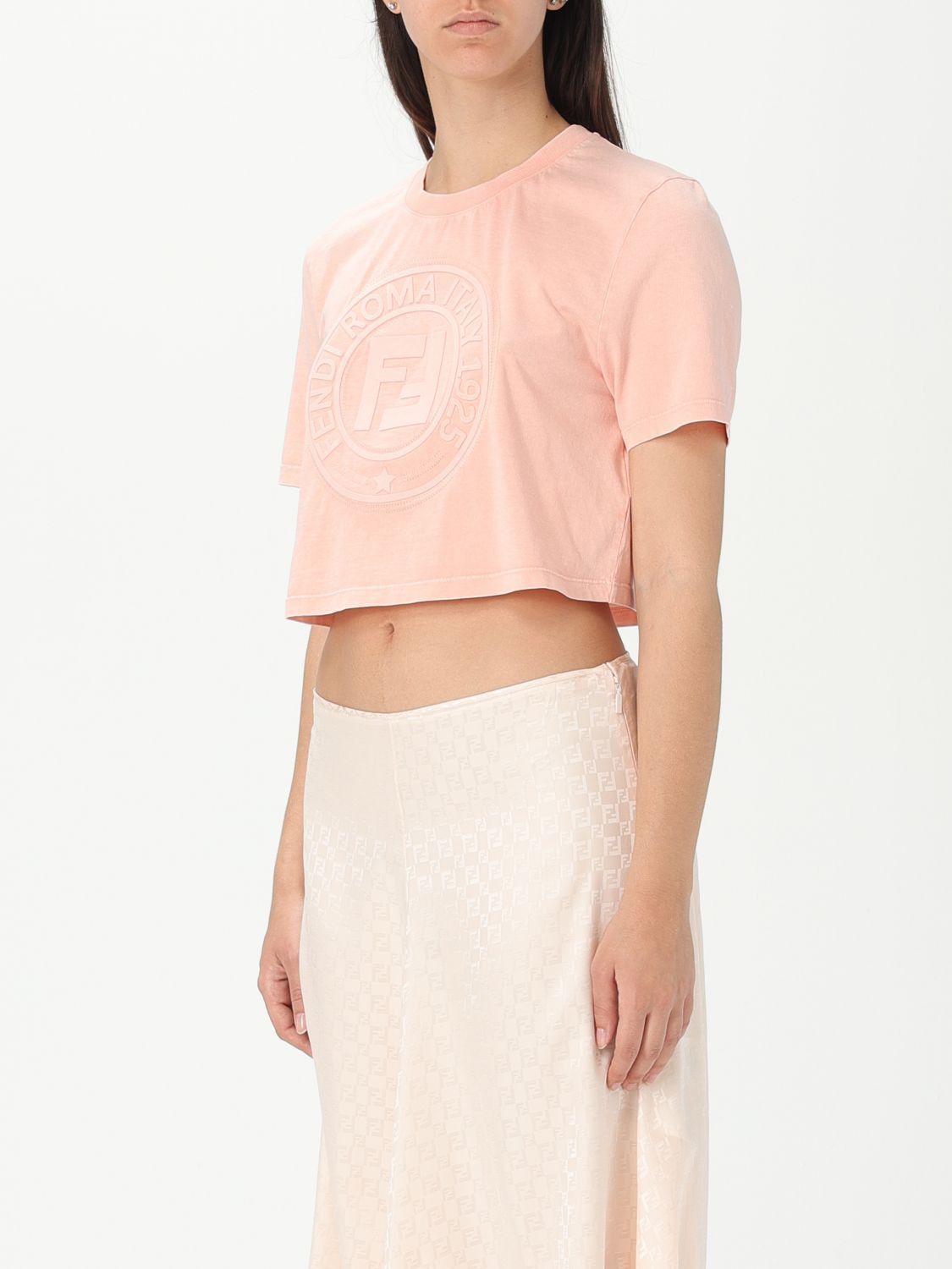 Fendi Fendi T-Shirt Woman Pink Size M / US 6-8 / IT 42-44 - 3 Thumbnail