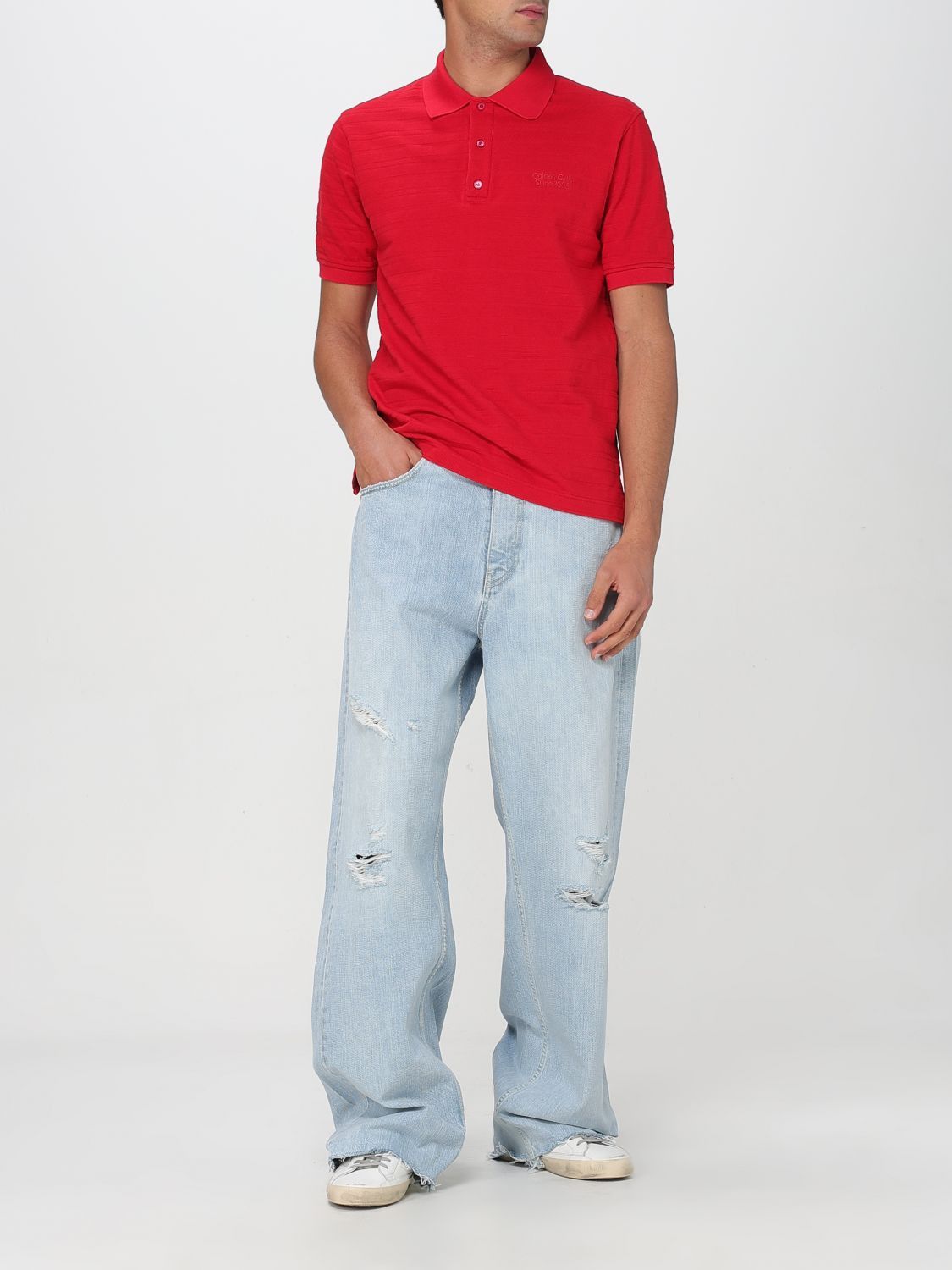 Golden Goose Golden Goose Polo Shirt Men Red Size US S / EU 44-46 / 1 - 2 Thumbnail