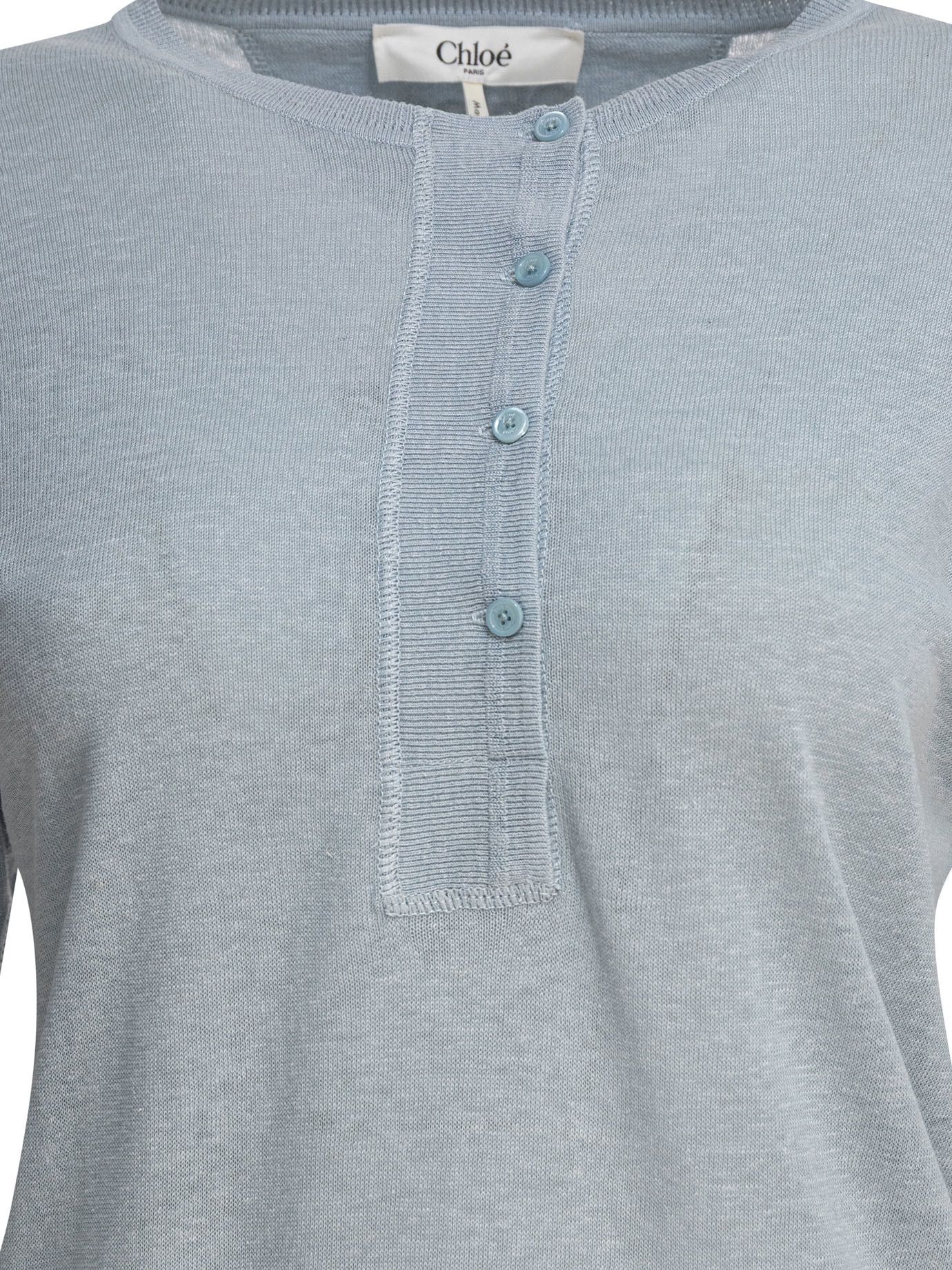 Chloe Henley Shirt Size M / US 6-8 / IT 42-44 - 3 Thumbnail