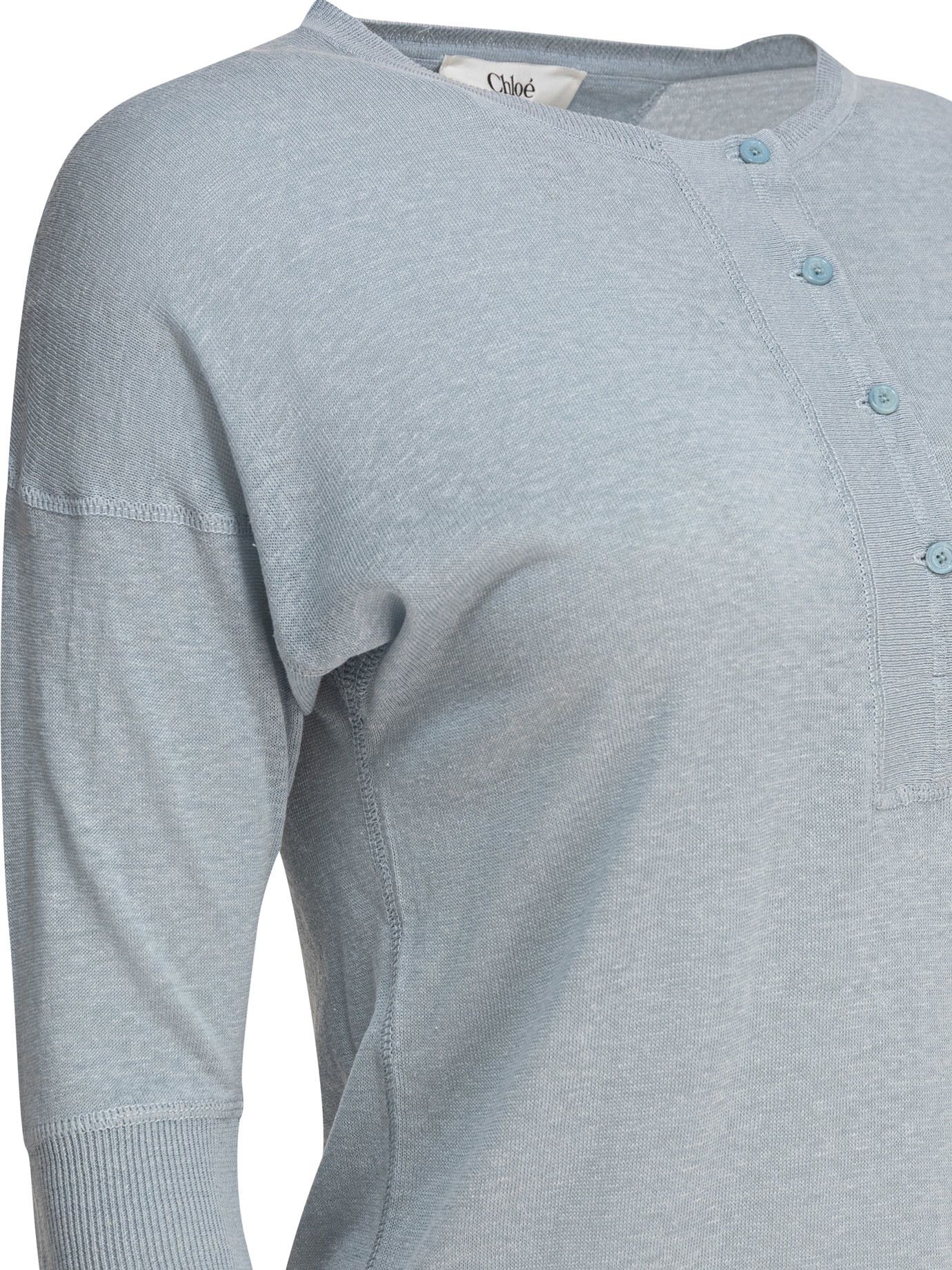 Chloe Henley Shirt Size M / US 6-8 / IT 42-44 - 4 Thumbnail