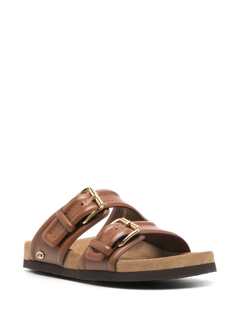 Valentino Sandali In Pelle Con Logo Vlogo Size US 10 / IT 40 - 3 Thumbnail
