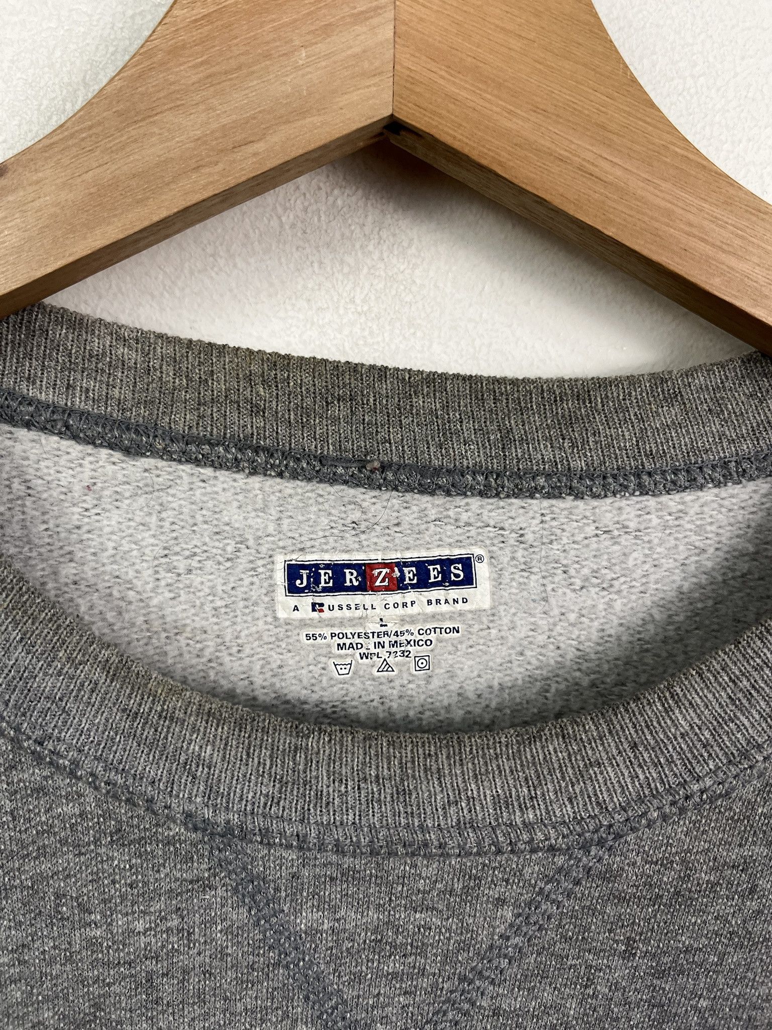 Other Vintage Blank Heather Grey Crewneck Sweatshirt Size L Size US L / EU 52-54 / 3 - 2 Thumbnail