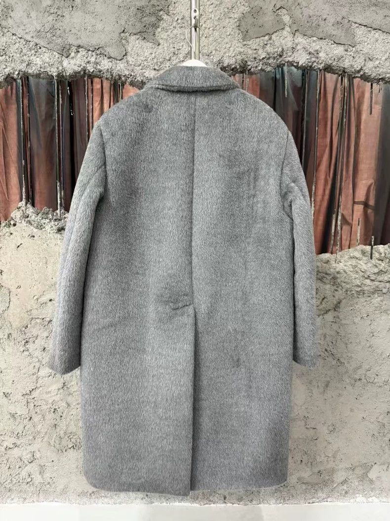 Prada Prada Gray Mohair Overcoat Size US L / EU 52-54 / 3 - 2 Thumbnail