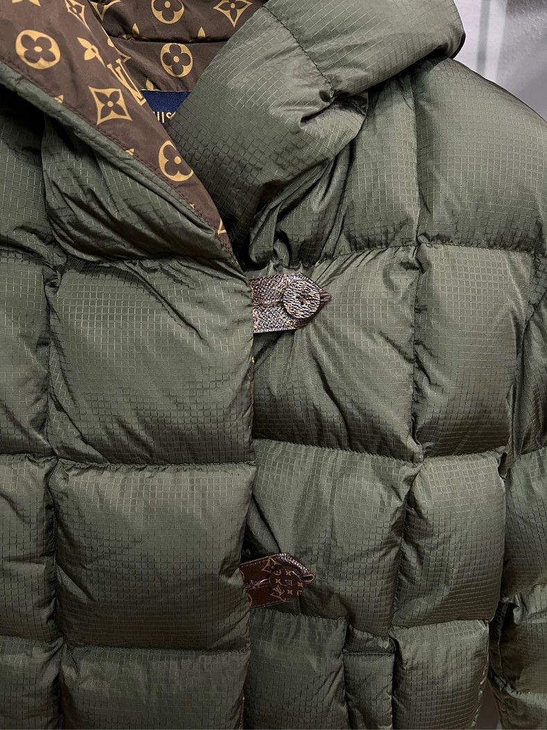 Louis Vuitton Louis Vuitton Green Printed Puffer Jacket Size US S / EU 44-46 / 1 - 3 Thumbnail