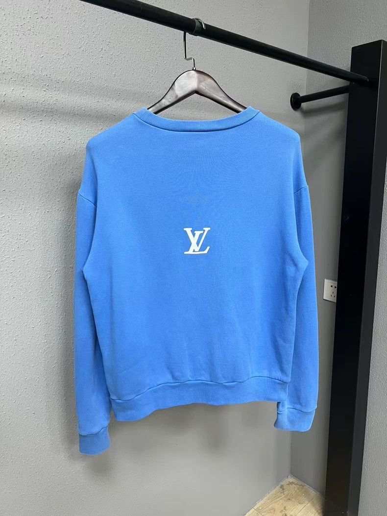 Louis Vuitton Louis Vuitton Blue Lightning Sweatshirt Size US M / EU 48-50 / 2 - 2 Thumbnail