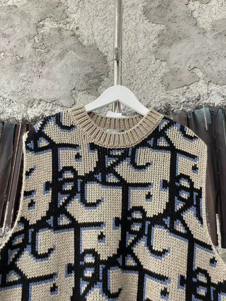 Dior Dior Travis Scott Printed Knit Sleeveless Sweater Size US M / EU 48-50 / 2 - 3 Thumbnail