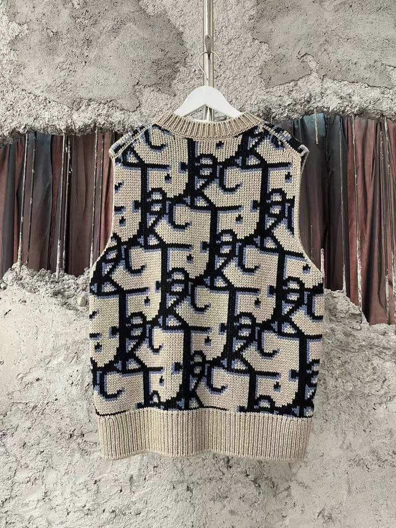 Dior Dior Travis Scott Printed Knit Sleeveless Sweater Size US M / EU 48-50 / 2 - 2 Thumbnail