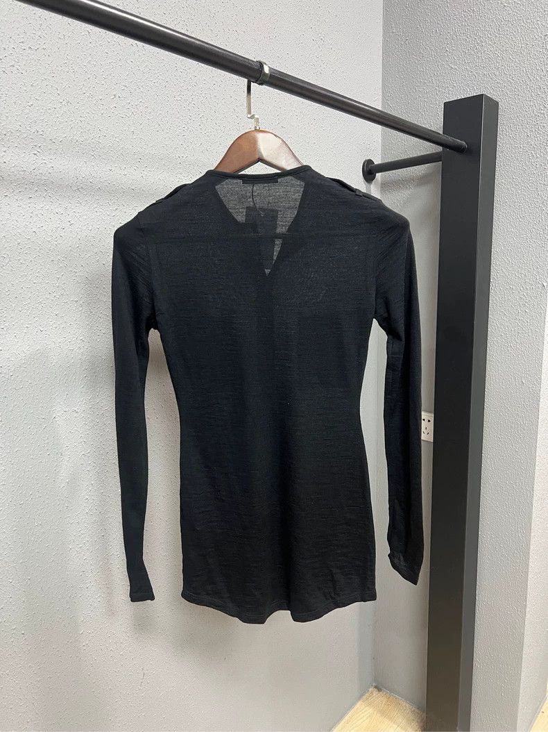 Balmain Balmain Black Knit Shirt Dress with Gold Buttons Size US XS / EU 42 / 0 - 2 Thumbnail