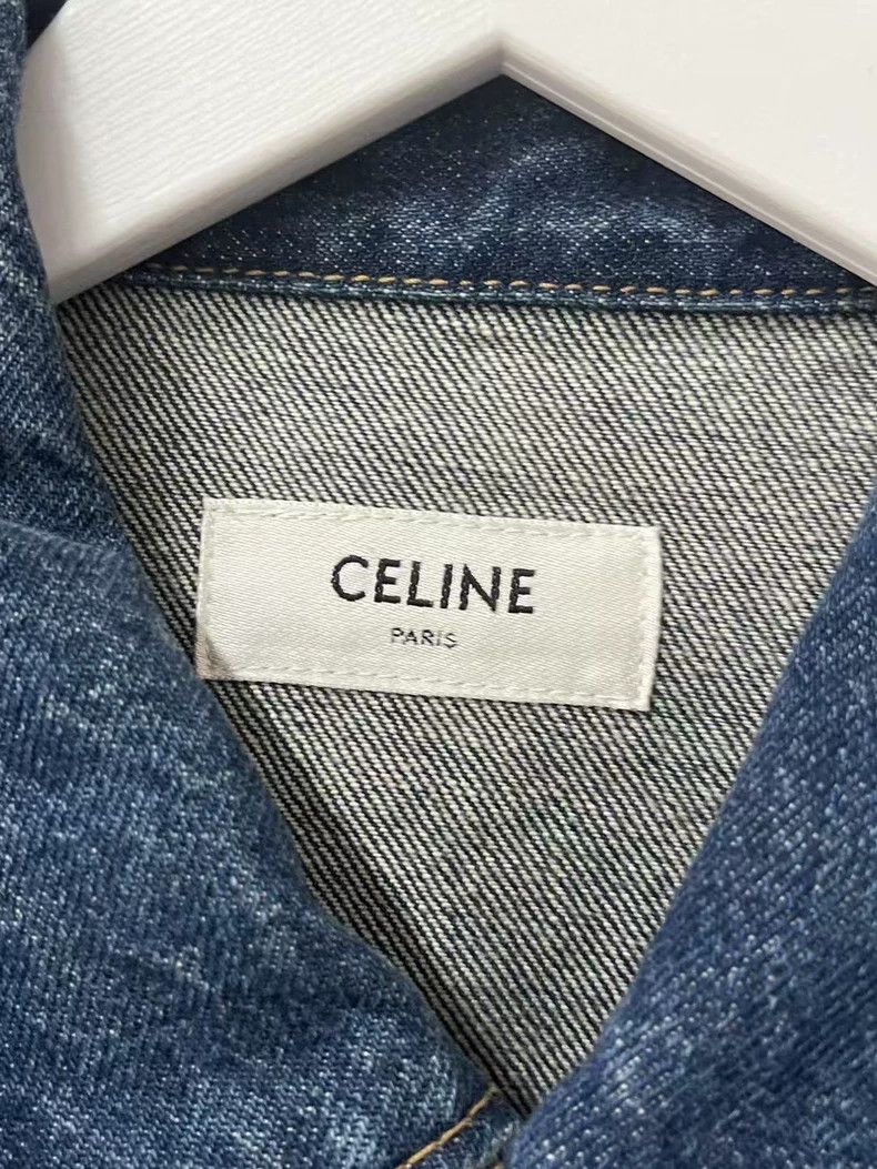Celine Celine Denim Jacket with Studded Decoration Size US M / EU 48-50 / 2 - 6 Thumbnail