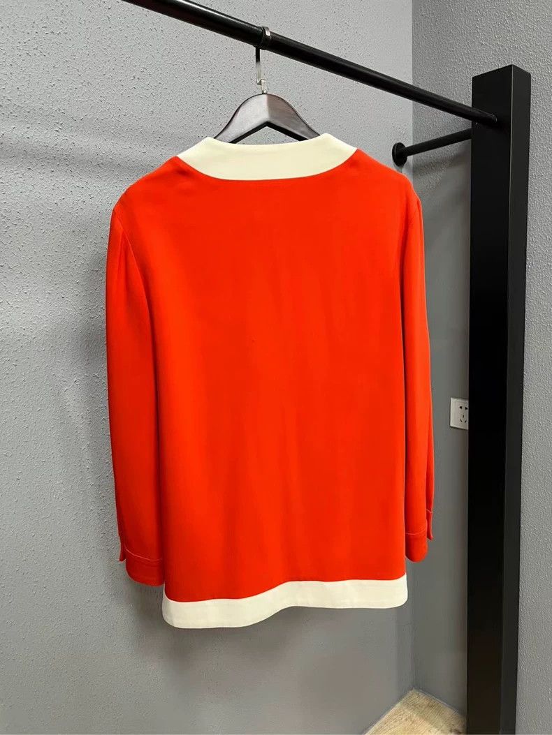 Gucci Gucci Red and White Button Cardigan Size US M / EU 48-50 / 2 - 2 Thumbnail