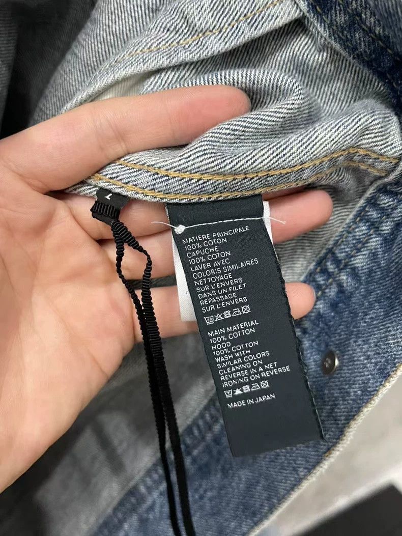 Celine Celine Hooded Logo Denim Jacket Size US L / EU 52-54 / 3 - 6 Thumbnail