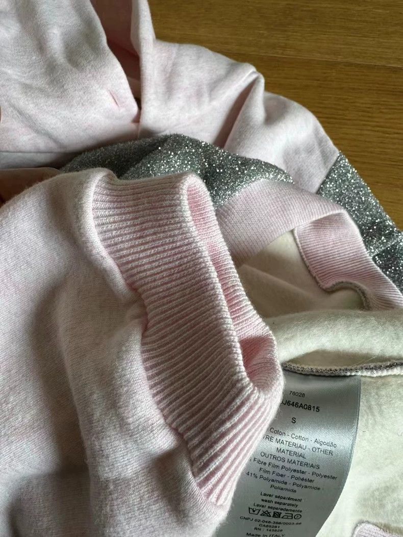 Dior Dior ERL Pink Hooded Sweatshirt with Glitter Size US S / EU 44-46 / 1 - 5 Thumbnail