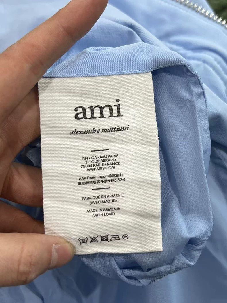 AMI New Blue Heart Logo Puffer Jacket Size US XS / EU 42 / 0 - 3 Thumbnail