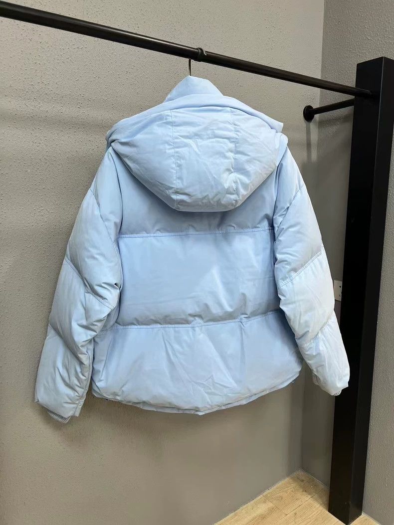 AMI New Blue Heart Logo Puffer Jacket Size US XS / EU 42 / 0 - 2 Thumbnail