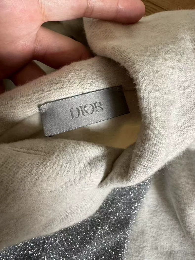 Dior Dior ERL Gray Glitter Hoodie Sweatshirt Size US S / EU 44-46 / 1 - 2 Thumbnail