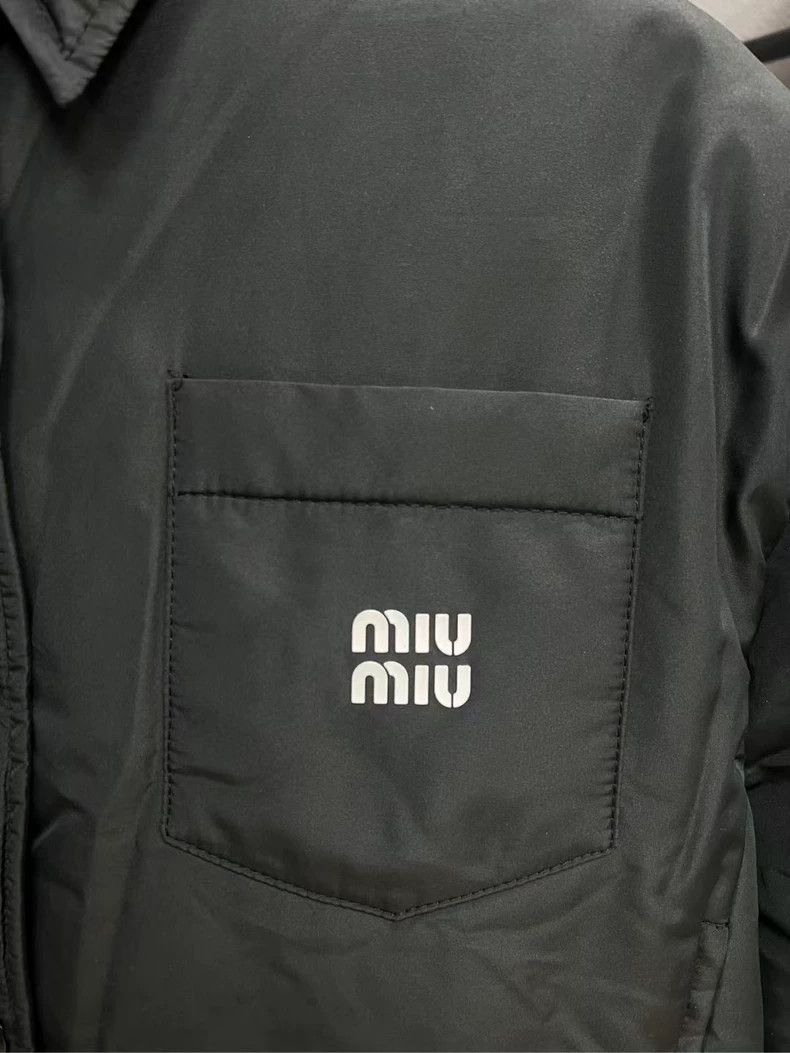 Prada Miu Miu Black Logo Short Down Jacket Size US S / EU 44-46 / 1 - 3 Thumbnail