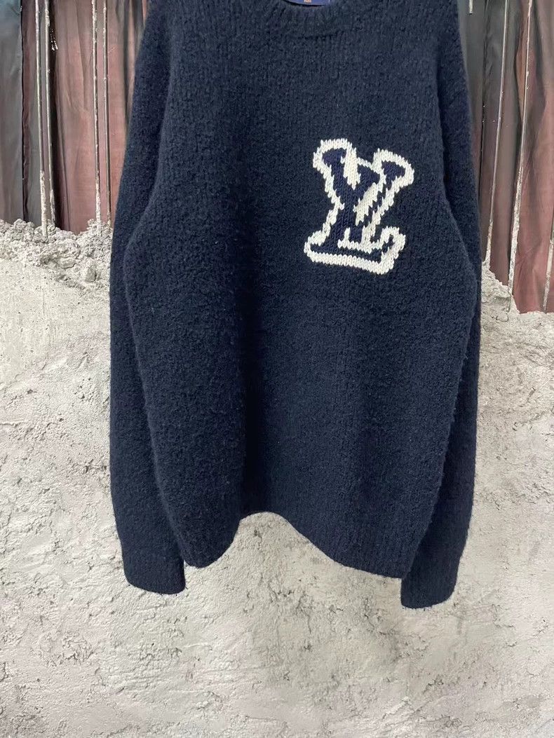 Louis Vuitton Louis Vuitton Deep Blue Teddy Sweater Size US L / EU 52-54 / 3 - 4 Thumbnail