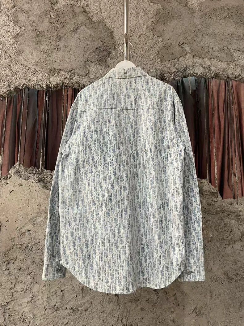 Dior Dior Printed Denim Shirt Jacket New Condition Size US M / EU 48-50 / 2 - 2 Thumbnail