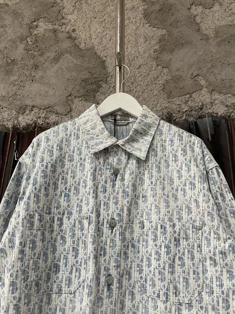 Dior Dior Printed Denim Shirt Jacket New Condition Size US M / EU 48-50 / 2 - 3 Thumbnail