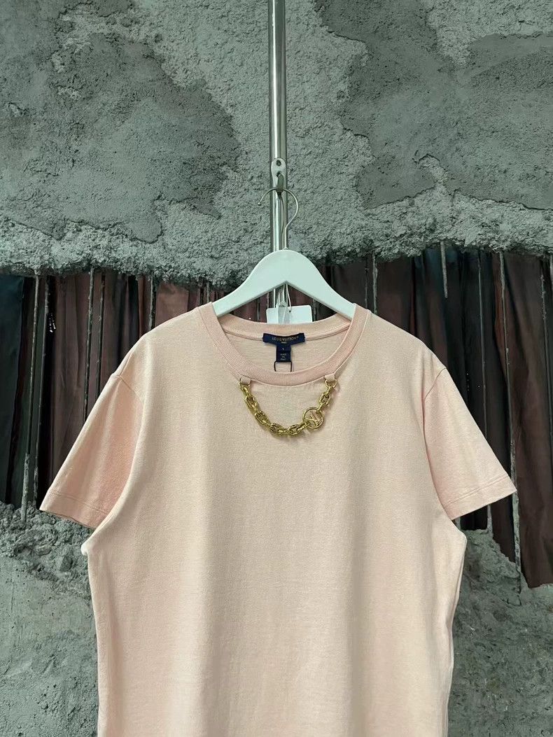 Louis Vuitton Louis Vuitton Pink Short Sleeve T-Shirt Size US L / EU 52-54 / 3 - 3 Thumbnail