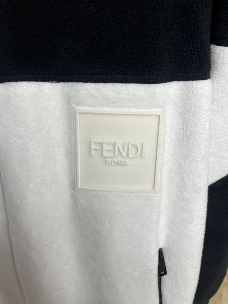Fendi Fendi Black and White Teddy Jacket Size US L / EU 52-54 / 3 - 3 Thumbnail