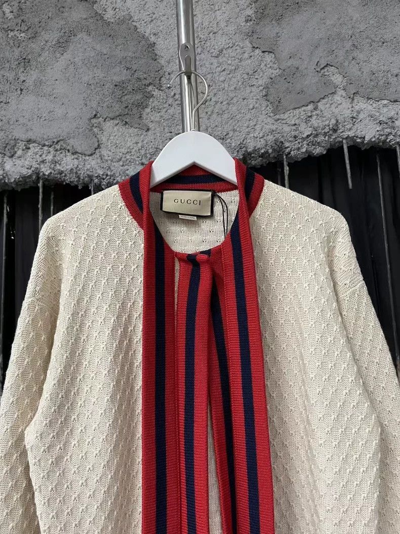 Gucci Gucci Black Red Knit Cardigan Jacket Size US XS / EU 42 / 0 - 3 Thumbnail
