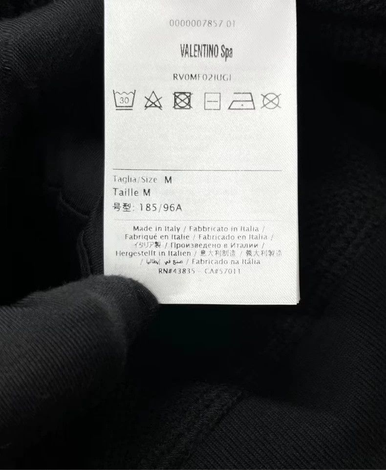 Valentino Valentino Black Logo Hoodie Size US M / EU 48-50 / 2 - 4 Thumbnail