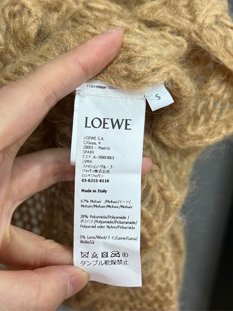 Loewe Loewe Kaichi Hollow Logo Mohair Sweater Size US S / EU 44-46 / 1 - 3 Thumbnail