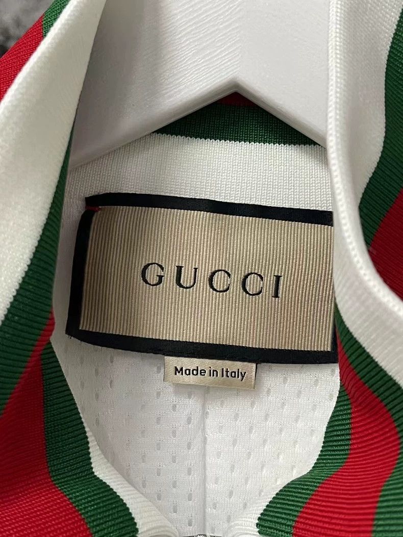 Gucci Gucci Red Green Striped Logo Jacket Size US L / EU 52-54 / 3 - 4 Thumbnail