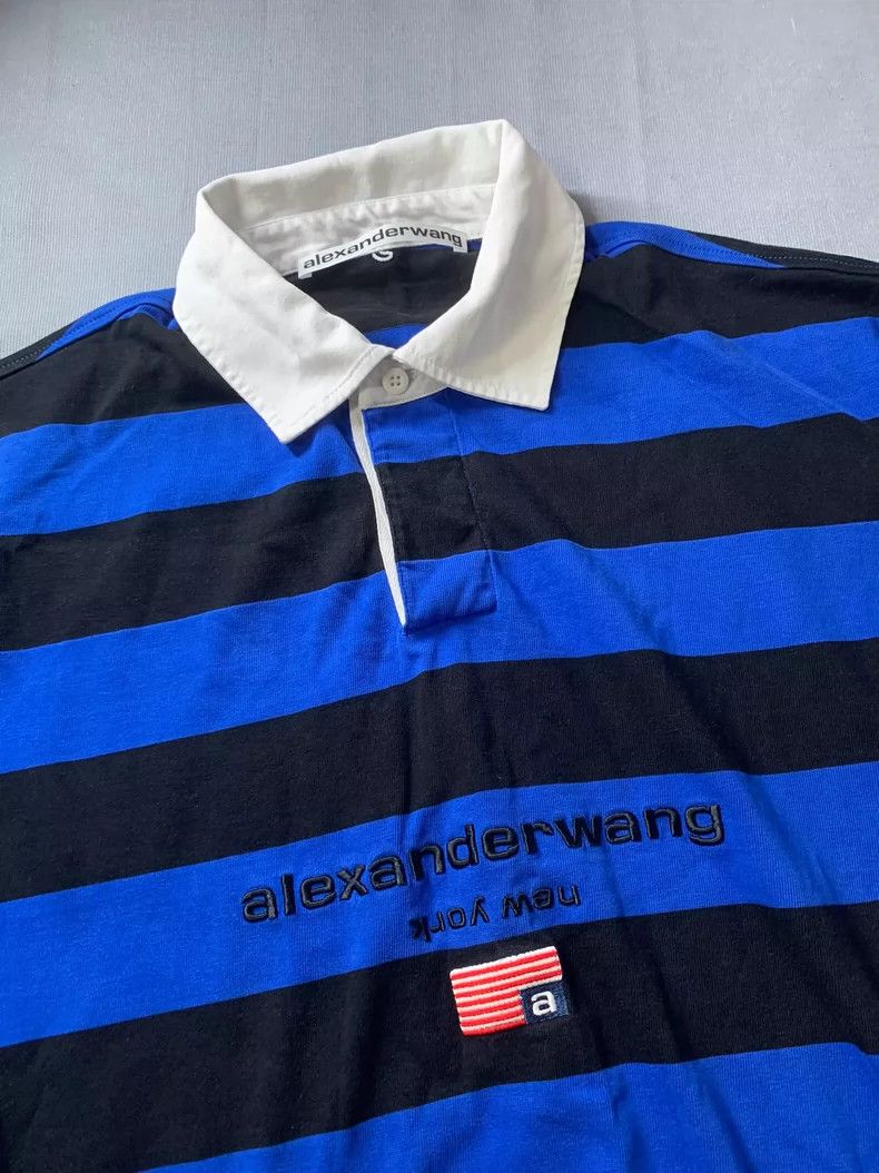 Alexander Wang Alexander Wang Striped Embroidered Shirt Size US S / EU 44-46 / 1 - 3 Thumbnail