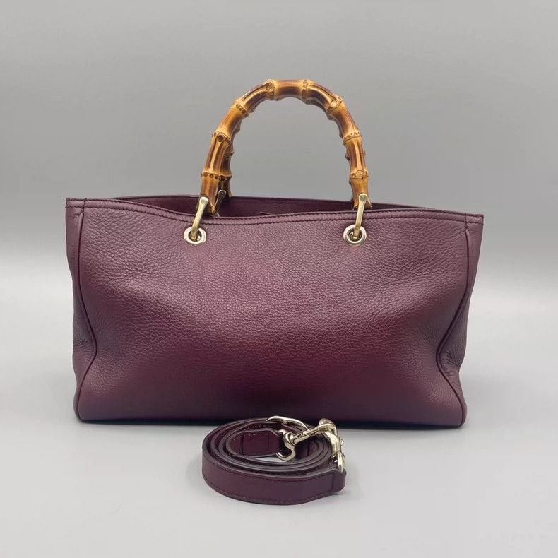 Gucci Gucci Bamboo Handle Leather Crossbody Bag Size ONE SIZE - 2 Thumbnail