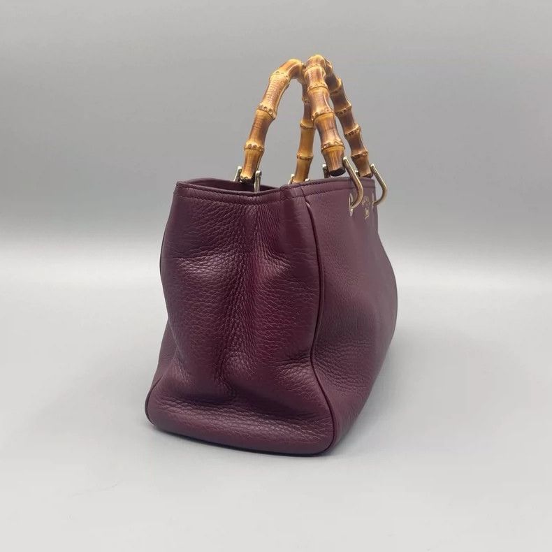 Gucci Gucci Bamboo Handle Leather Crossbody Bag Size ONE SIZE - 8 Thumbnail