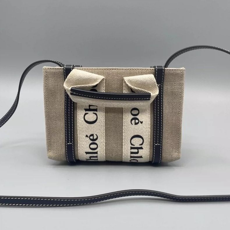 Chloe Chloe Classic Mini Woody Canvas Tote Bag Size ONE SIZE - 2 Thumbnail