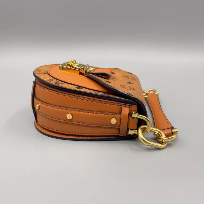 MCM MCM Classic Cognac Saddle Crossbody Bag Size ONE SIZE - 5 Thumbnail