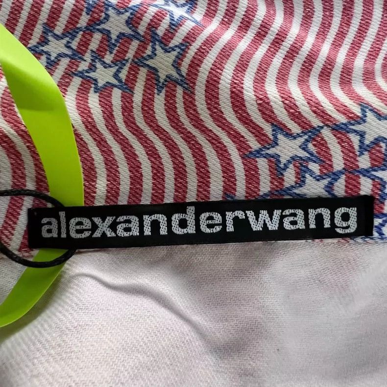 Alexander Wang Alexander Wang Rippling Star Print Denim Jacket Size US XXS / EU 40 - 2 Thumbnail