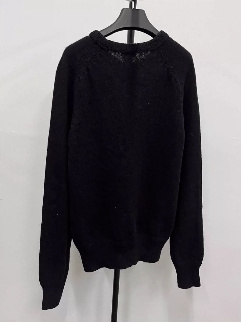 Dior Black Dior Logo Embroidered Wool Sweater Size US M / EU 48-50 / 2 - 4 Thumbnail