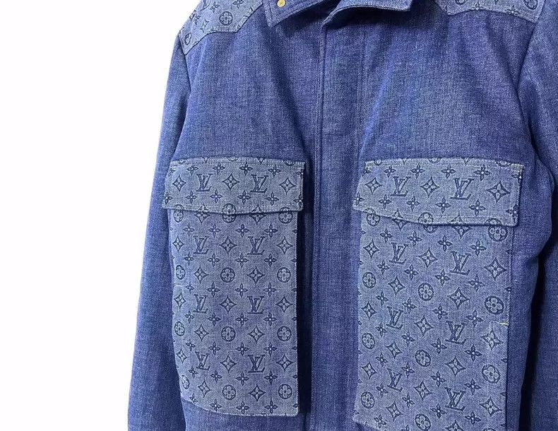 Louis Vuitton Louis Vuitton Denim Jacket with Logo Pockets Size US XL / EU 56 / 4 - 2 Thumbnail