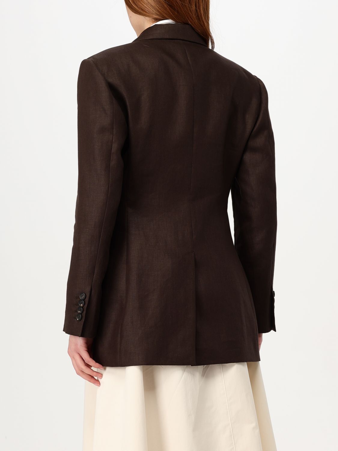 Brunello Cucinelli Brunello Cucinelli Jacket Woman Brown Size XL / US 12-14 / IT 48-50 - 3 Thumbnail