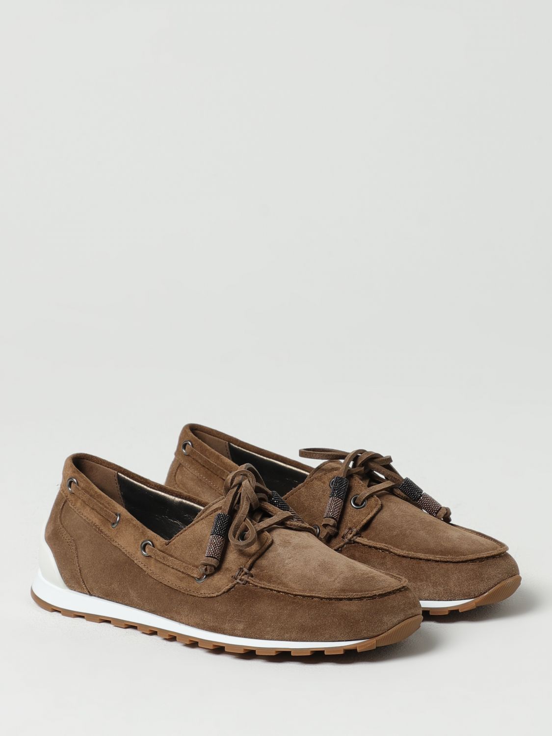 Brunello Cucinelli Brunello Cucinelli Loafers Woman Brown Size US 7 / IT 37 - 2 Thumbnail