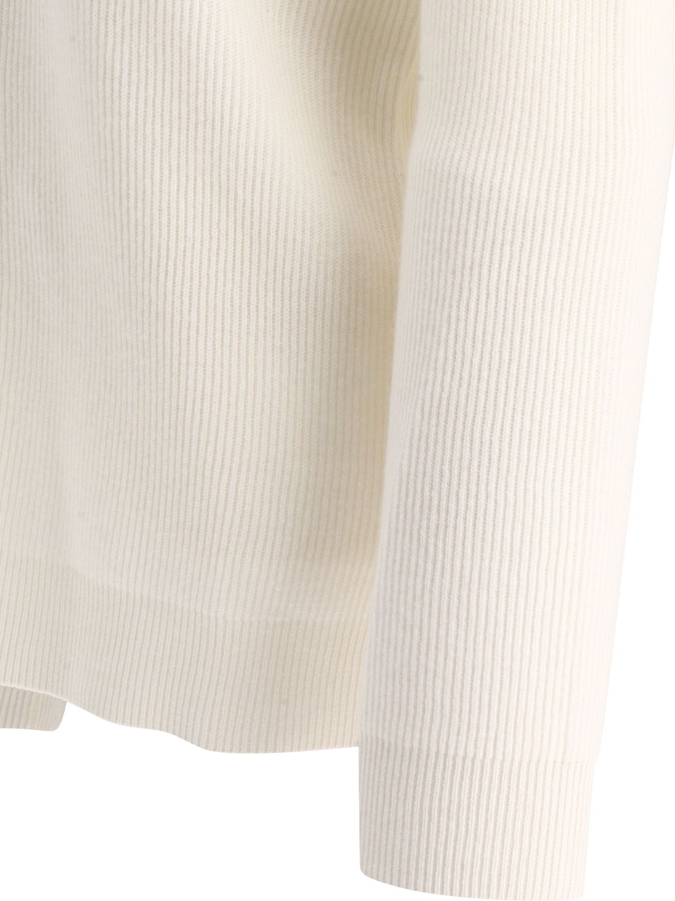 Brunello Cucinelli Cashmere English Rib Sweater With Monili Size M / US 6-8 / IT 42-44 - 4 Thumbnail