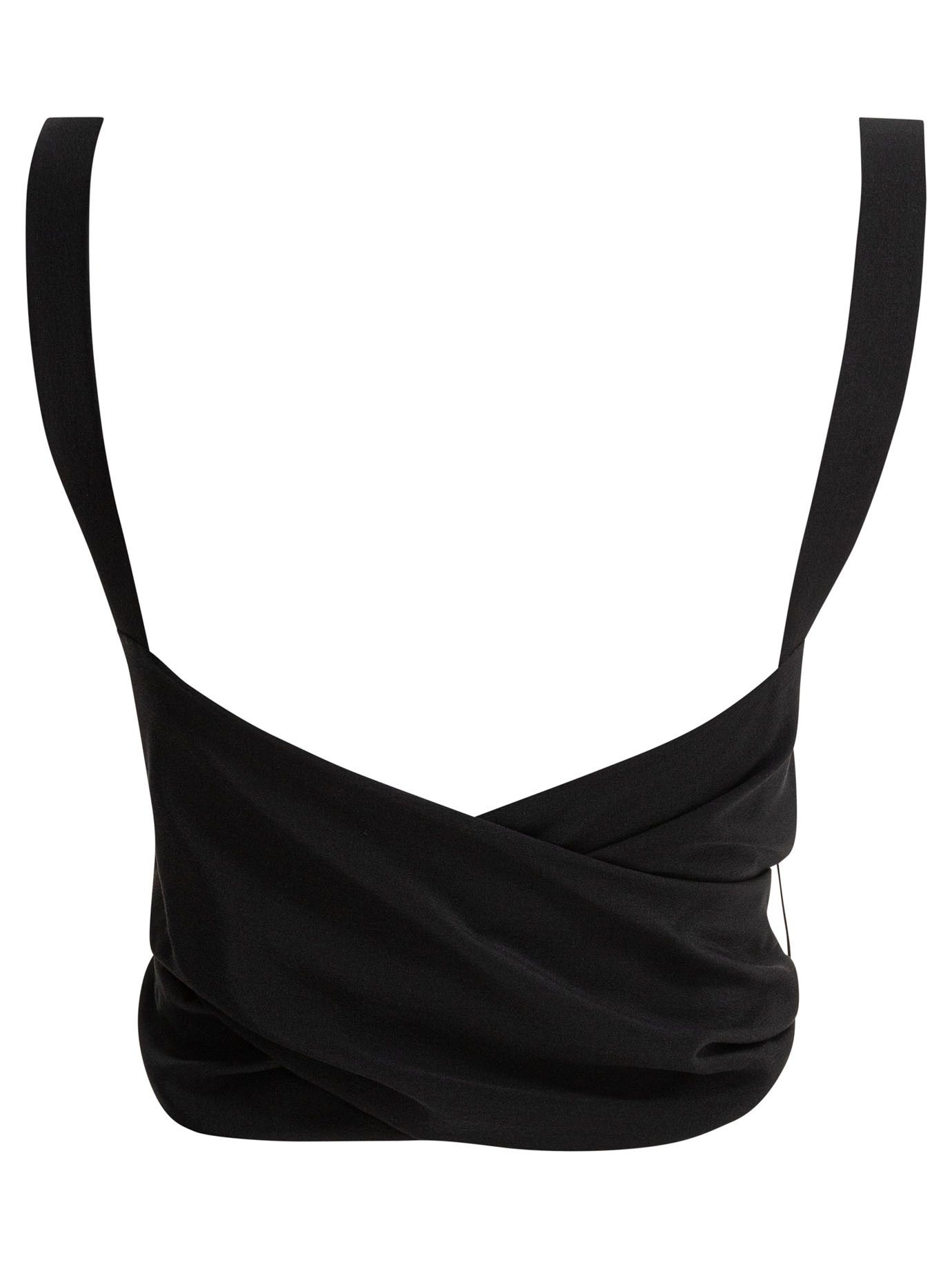 Chloe Cropped Tank Top With Ribbons Size L / US 10 / IT 46 - 2 Thumbnail