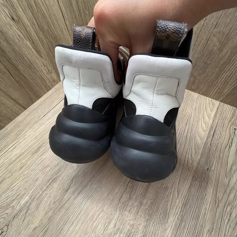 Louis Vuitton LV Louis Vuitton Black White Sneakers Size US 7.5 / EU 40-41 - 6 Thumbnail