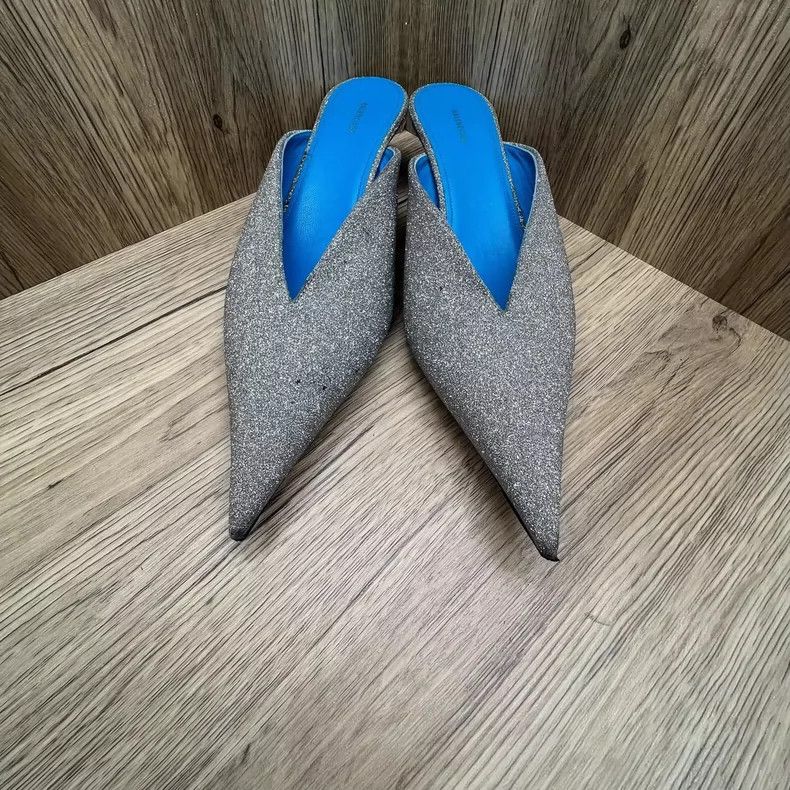 Balenciaga Balenciaga Sparkly Mule Shoes Size 37 Size US 7.5 / EU 40-41 - 2 Thumbnail