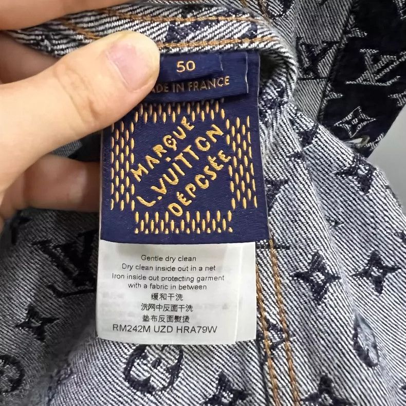 Louis Vuitton Louis Vuitton Logo Denim Jacket Size US L / EU 52-54 / 3 - 4 Thumbnail
