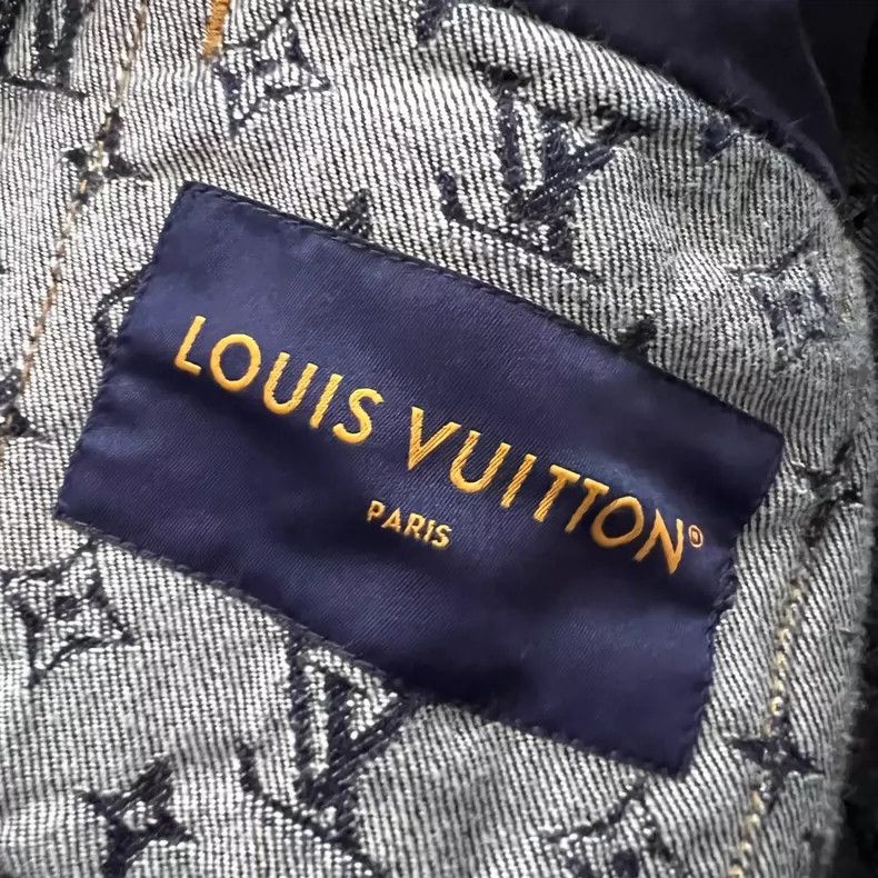 Louis Vuitton Louis Vuitton Logo Denim Jacket Size US L / EU 52-54 / 3 - 3 Thumbnail