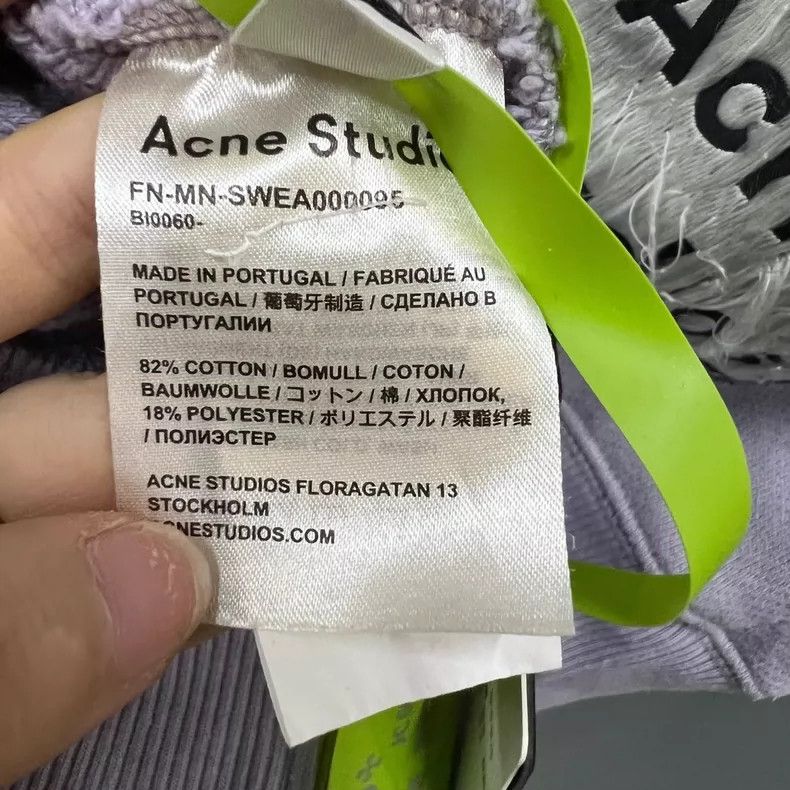 Acne Studios Acne Studios Lilac Hooded Sweatshirt Size S Size US S / EU 44-46 / 1 - 3 Thumbnail
