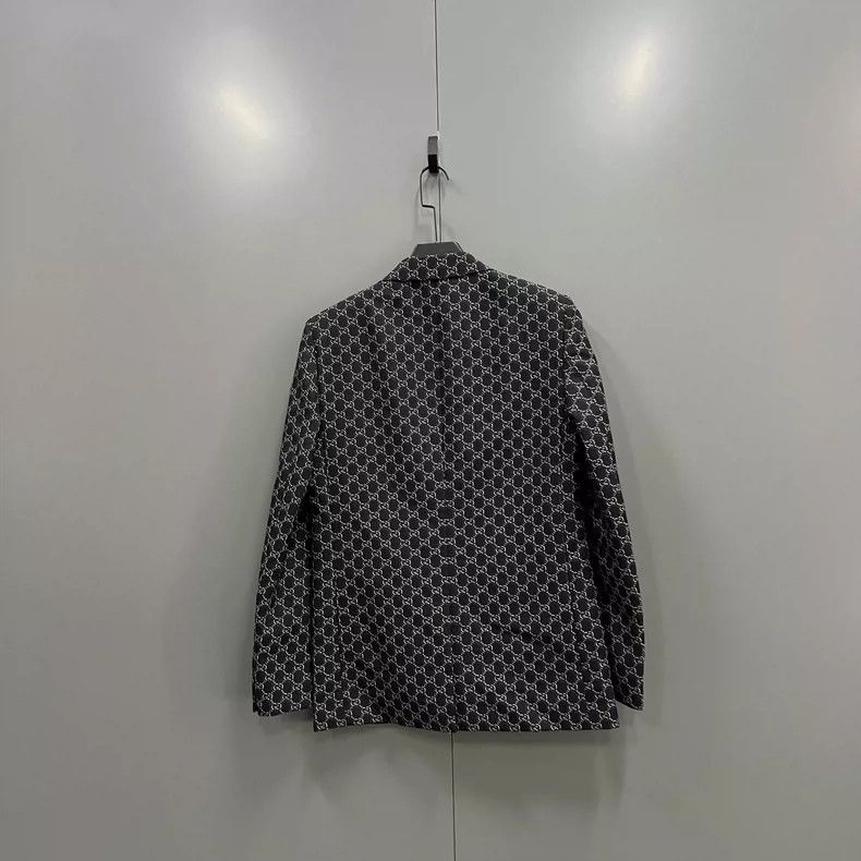 Gucci GUCCI Full Print GG Blazer Size 48 Size US M / EU 48-50 / 2 - 2 Thumbnail