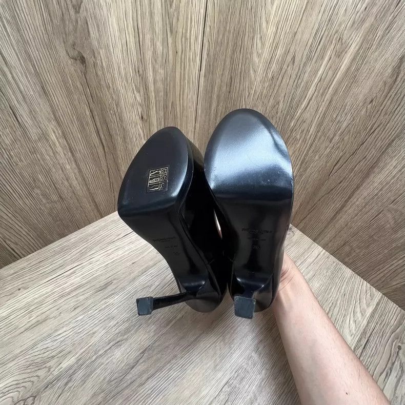 Saint Laurent Paris Saint Laurent Black Patent High Heels Size 35 Size US 5 / EU 37 - 4 Thumbnail