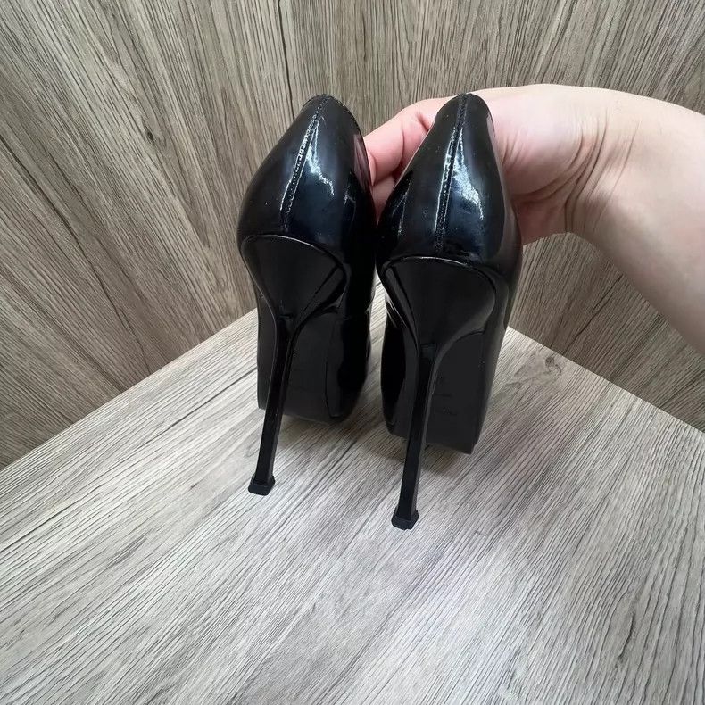 Saint Laurent Paris Saint Laurent Black Patent High Heels Size 35 Size US 5 / EU 37 - 3 Thumbnail